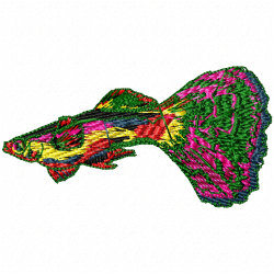 Fishes Embroidery Design 1 Fishes Embroidery Design 1